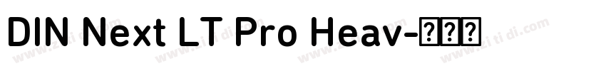 DIN Next LT Pro Heav字体转换